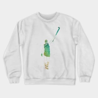 Field Hockey Player Girl Crewneck Sweatshirt